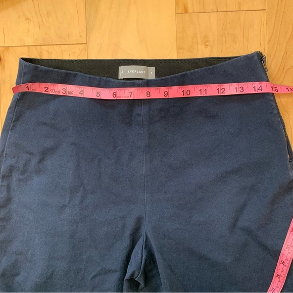 Everlane Blue Curvy Fit Slim Leg Trouser Pants - Picture 2 of 9